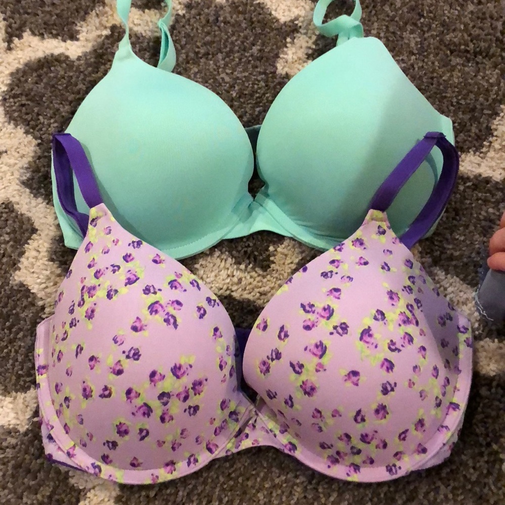 Pink bras